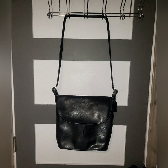 Bags Rare Vintage Black Leather Bucket Shoulder Bag Poshmark